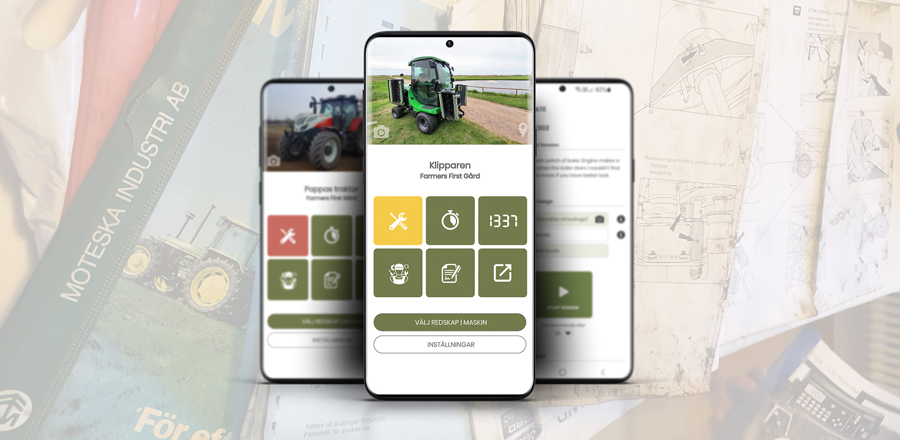 Farmers First maintenance service in the app